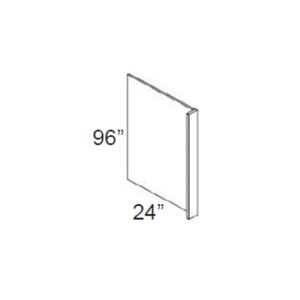 REP 3"x96" Shaker Gobble Brown Accessories - Panels - refrigerator end panel 24" Wide x 96" High x 3" TH