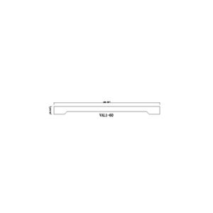 VAL1-60 Classic Pitch Black Accessories - DECORATIVES - 60" Wide Arched Valance